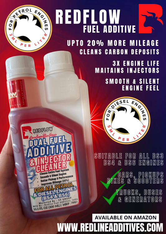 BEFORE & AFTER : USING REDFLOW DIESEL & PETROL ADDITIVE.