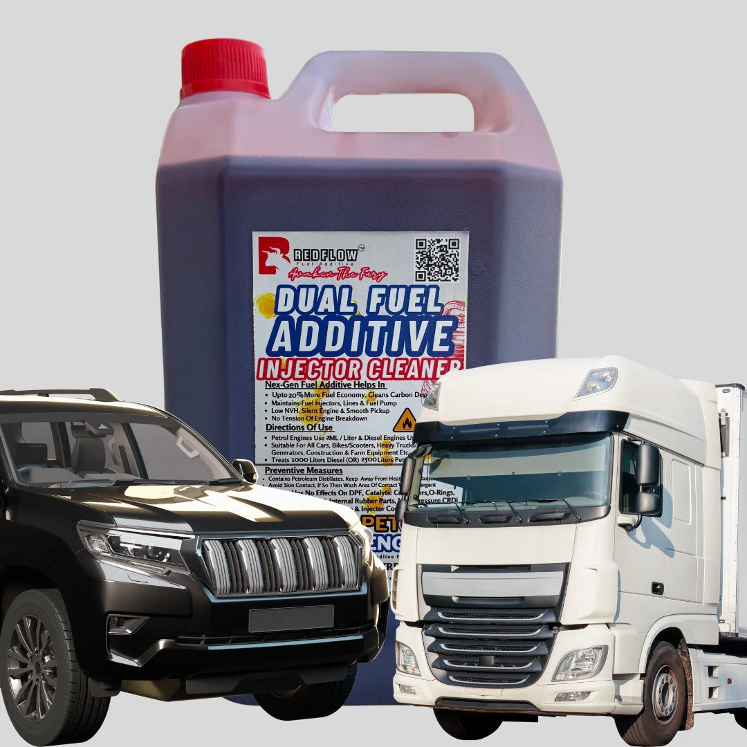 Red Flow Dual Fuel Additive For Diesel & Petrol Engines 5 Liters