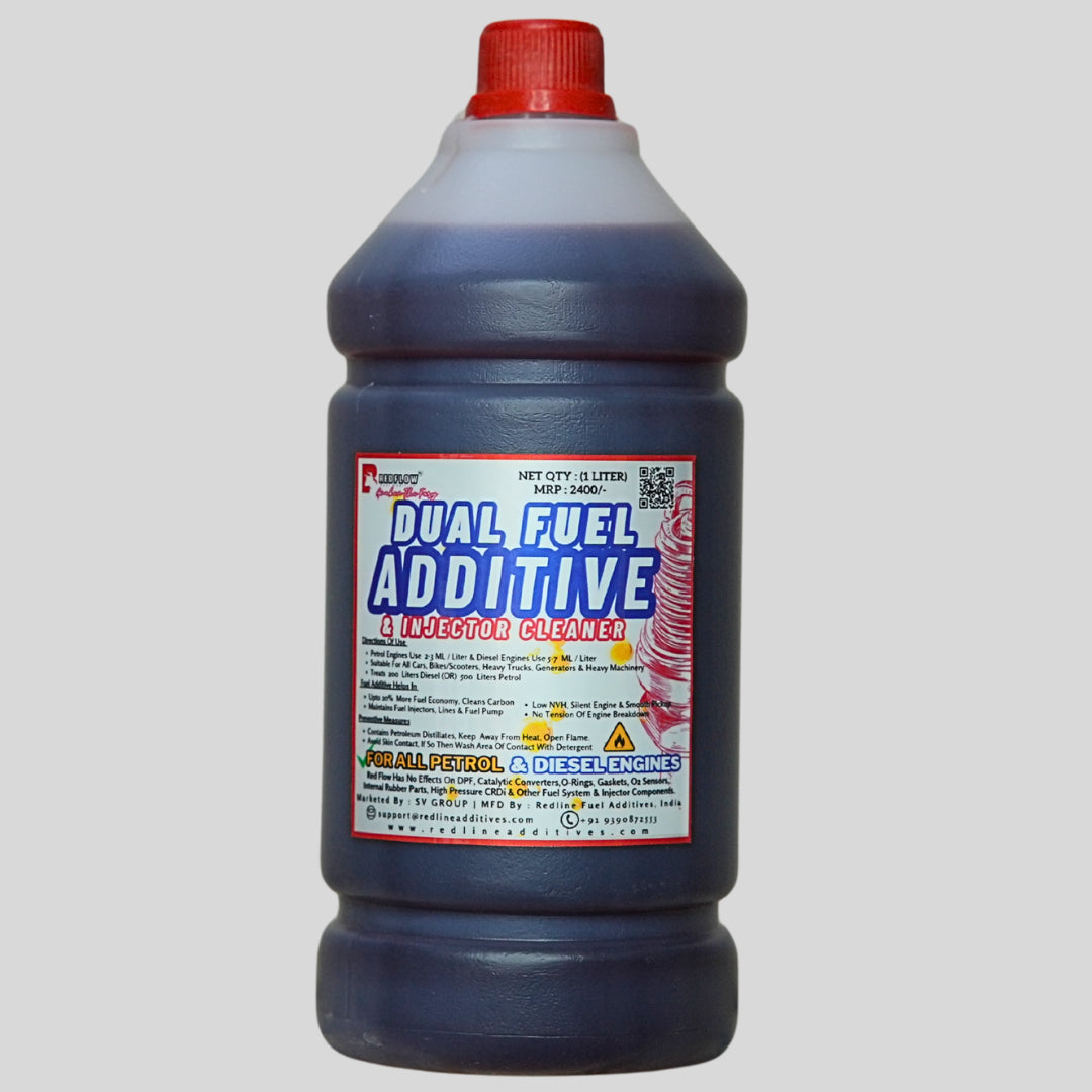 Red Flow Dual Fuel Additive For Diesel & Petrol Engines 1 Liter